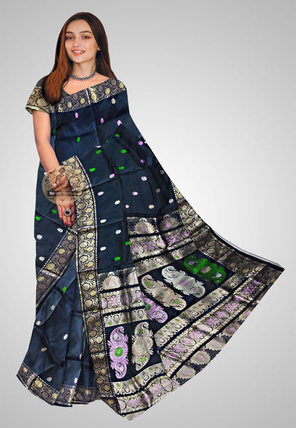 Buy Swarnachari Silk Saree online – Traditional Handloom Swarnachari Silk front view