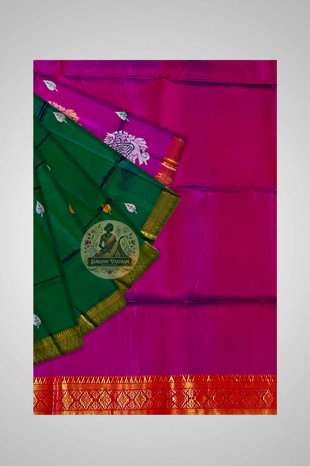 Order Luxury Silk Saree – Handwoven detailing view