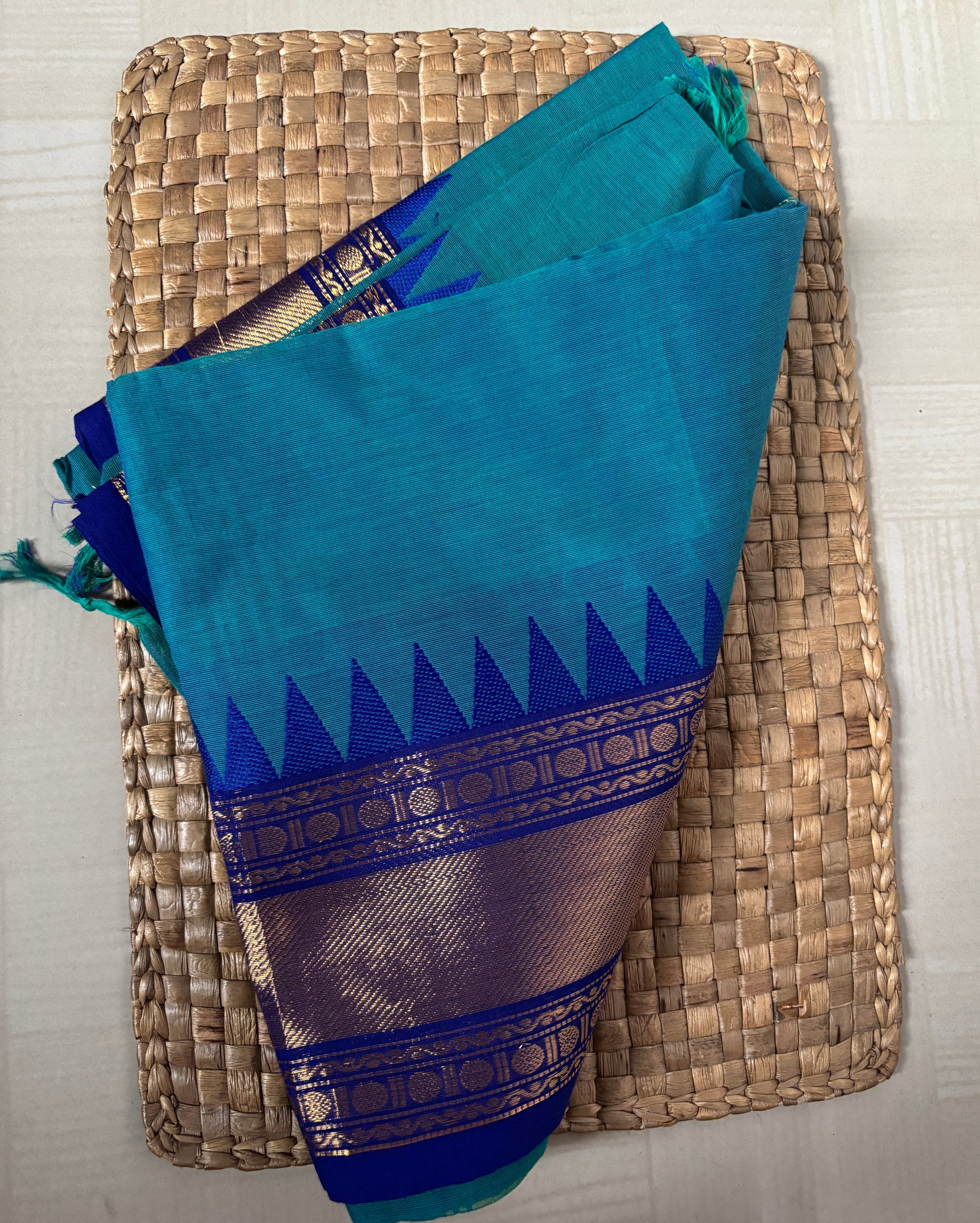 Buy Chettinad Cotton Saree online – Authentic Chettinad Cotton Saree full saree view