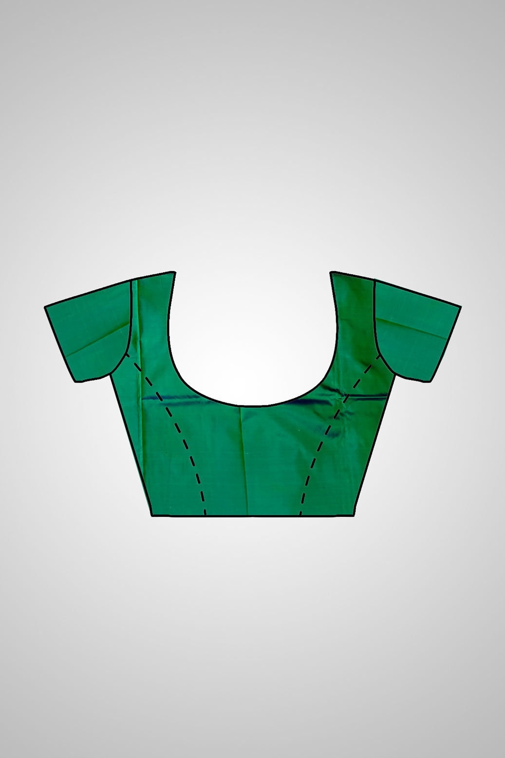 Buy Handloom Pure Silk Saree – Full saree with stitched blouse view