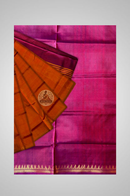 Shop Pure Silk Saree online – saree styled with matching blouse