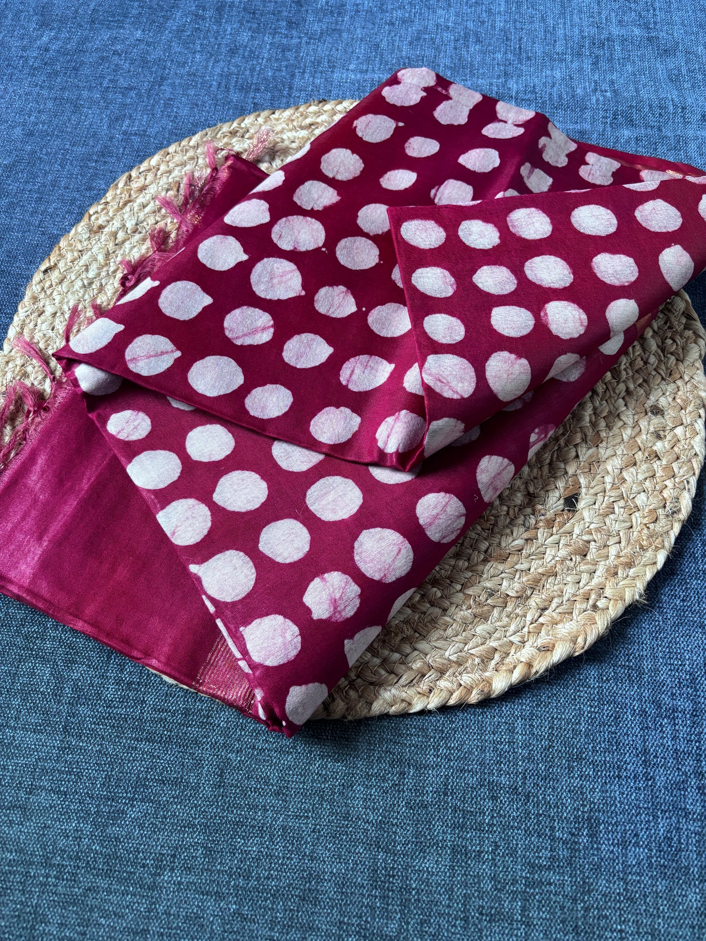 Shop mul cotton saree India – Close-up of soft cotton texture