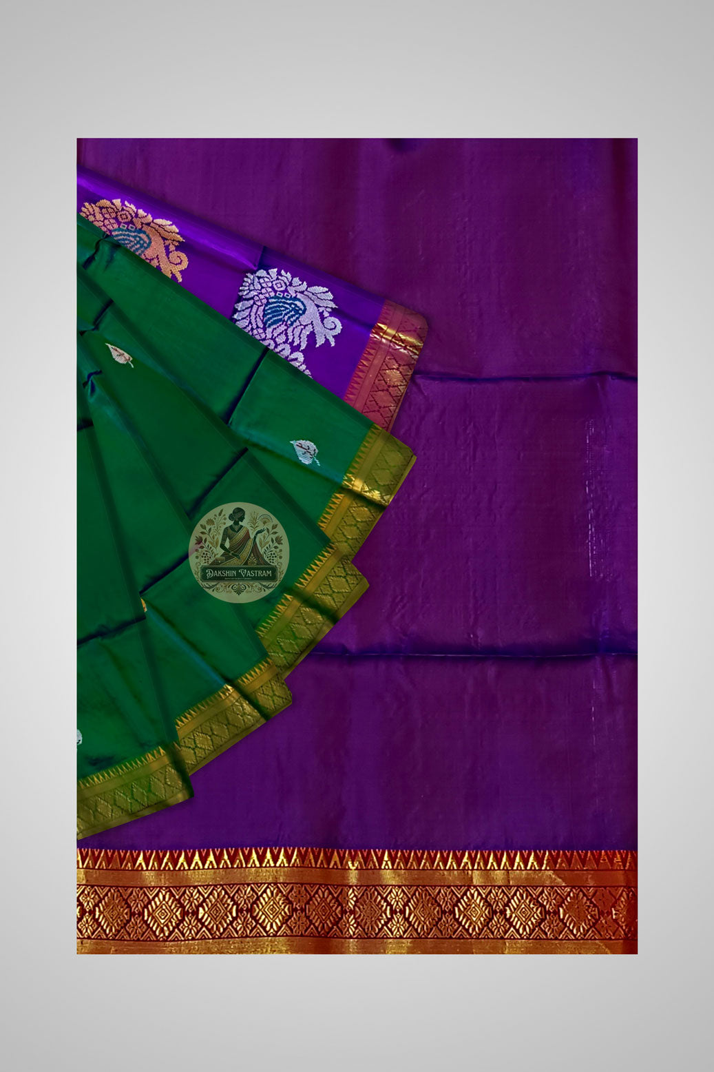 Buy Handloom Pure Silk Saree online – close-up full view