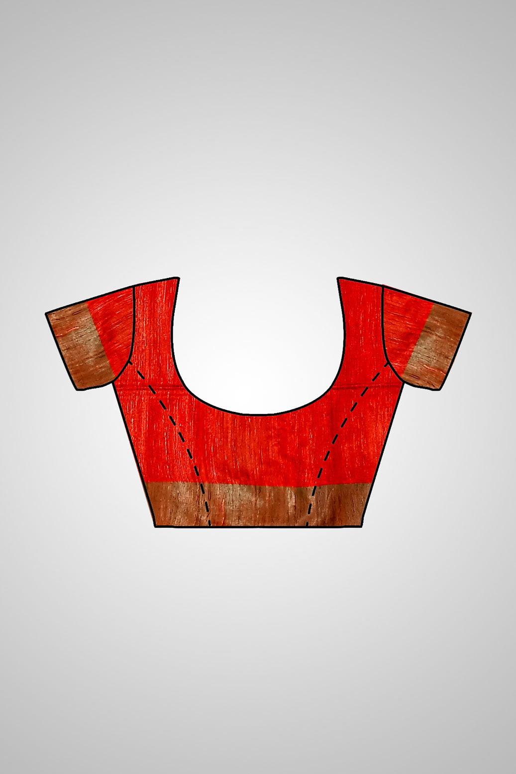 Buy Indian Tussar Saree – Matching blouse and saree set display