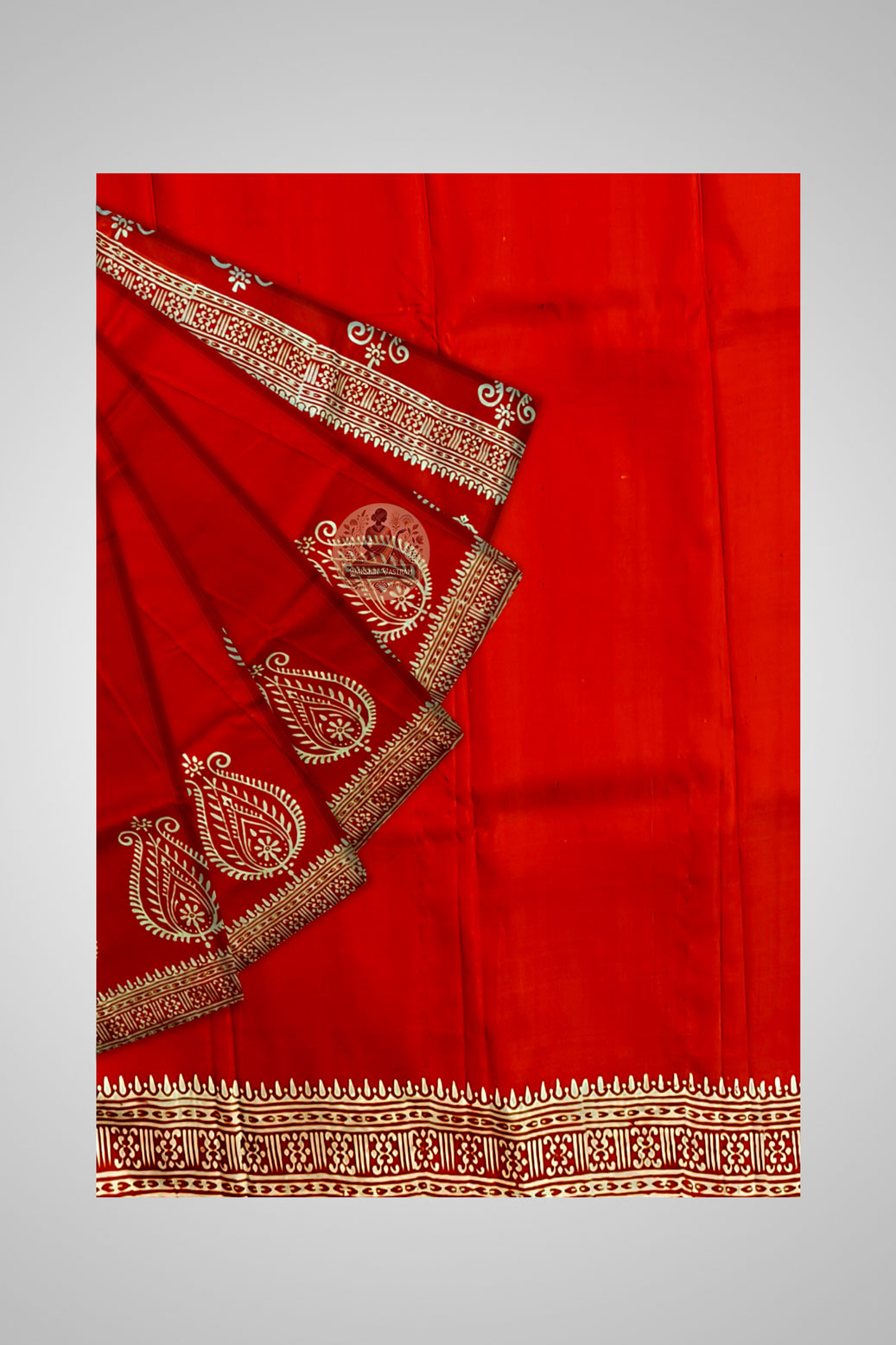 Buy Dakshin Vastram pure katan silk saree - authentic handloom Bengal heritage weave for weddings and festivals