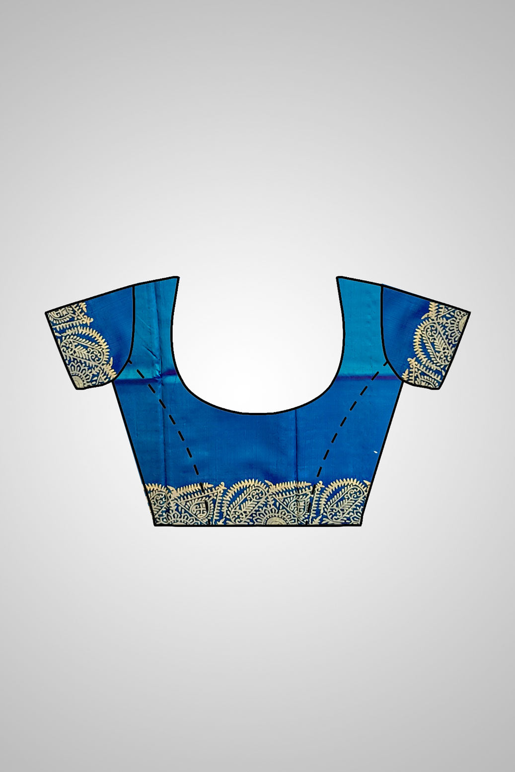 Buy Handloom Pure Silk Saree UK – View with matching blouse piece