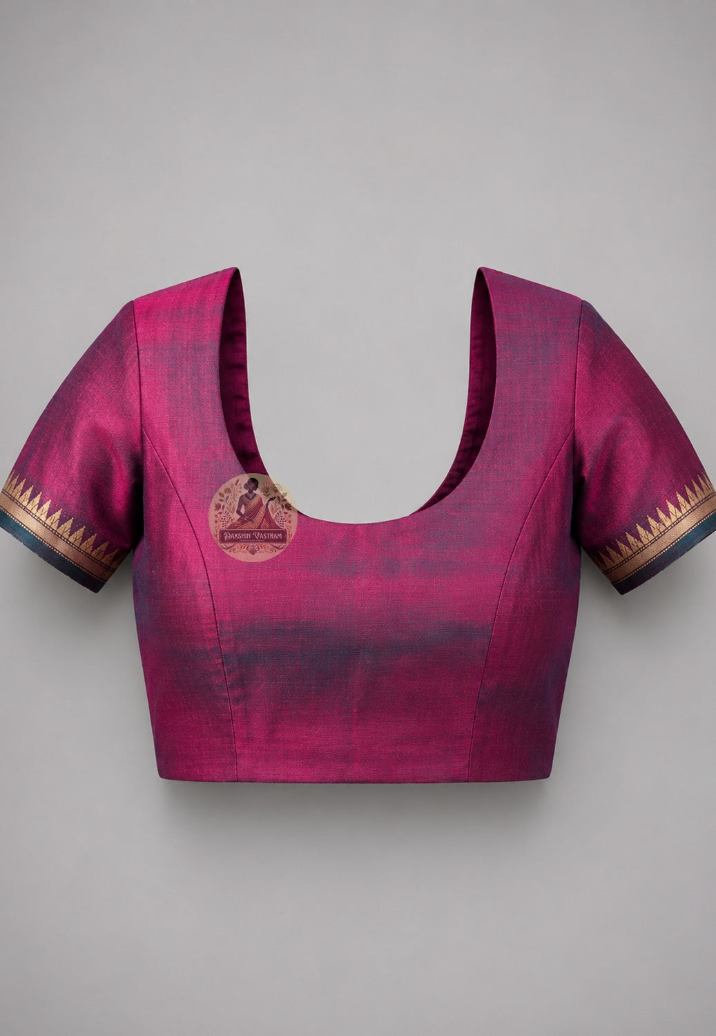Matching blouse piece included with Bishnupur Katan Silk Saree, handloom puja wear Bengal West Bengal