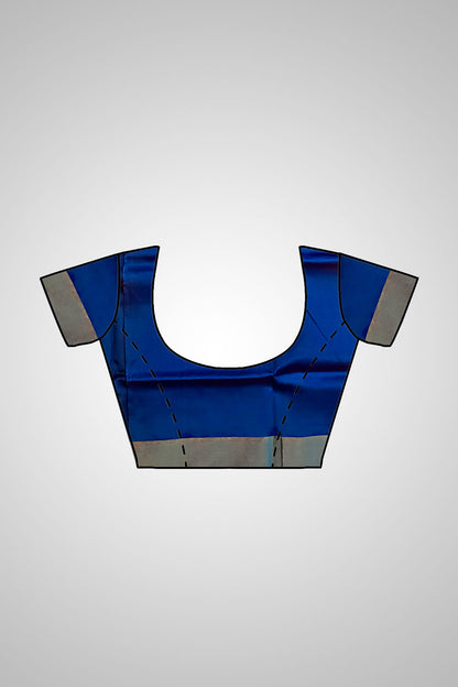 Buy Traditional Silk Saree – Blouse and saree view combo