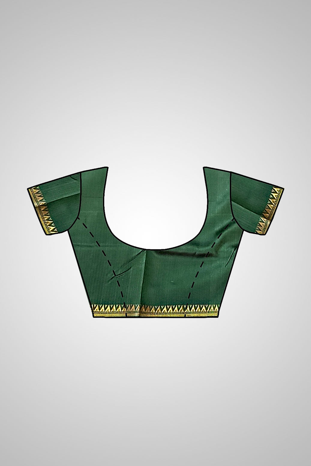 Buy Pure Silk Zari Saree – Full saree with stitched blouse ensemble