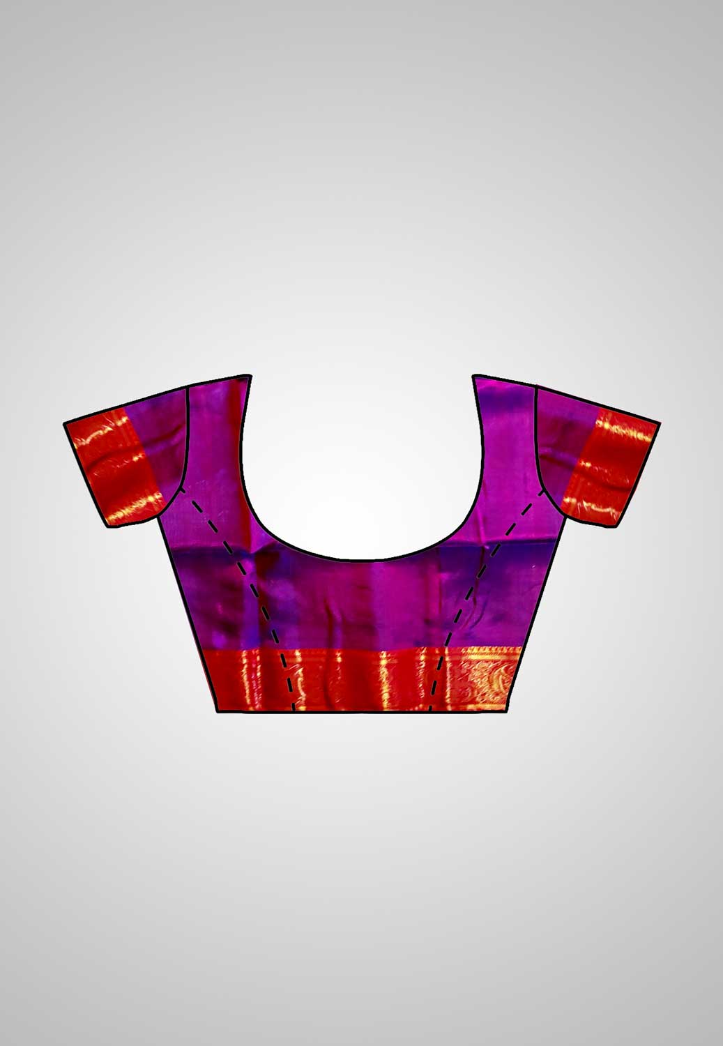 Luxurious pure silk saree with artisan craftsmanship