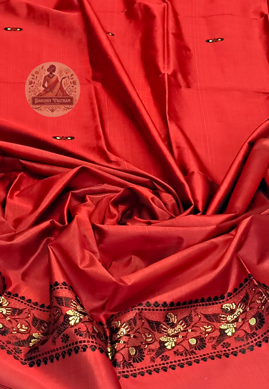 Buy Indian Pure Silk Stole – Classic handloom stole front angle