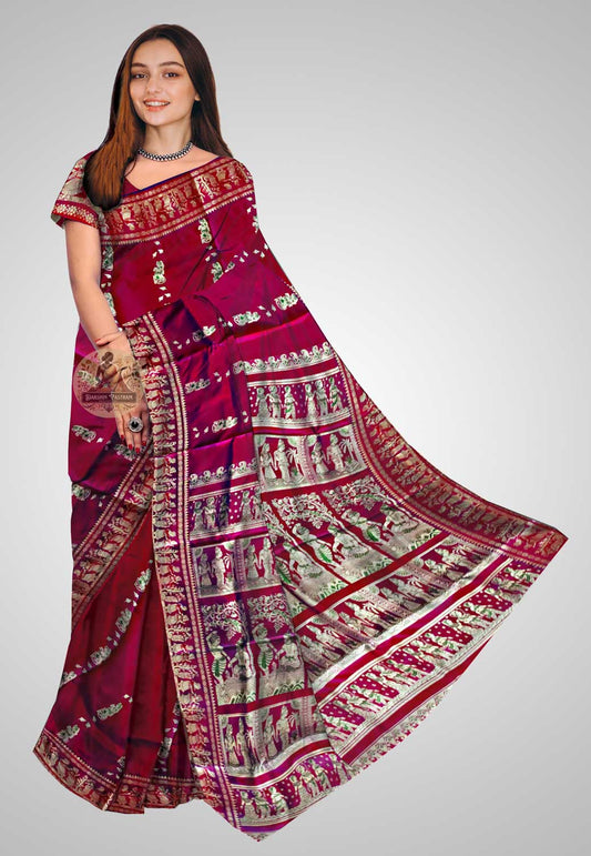 Buy Baluchari Silk Saree online – Baluchari Silk Saree front view