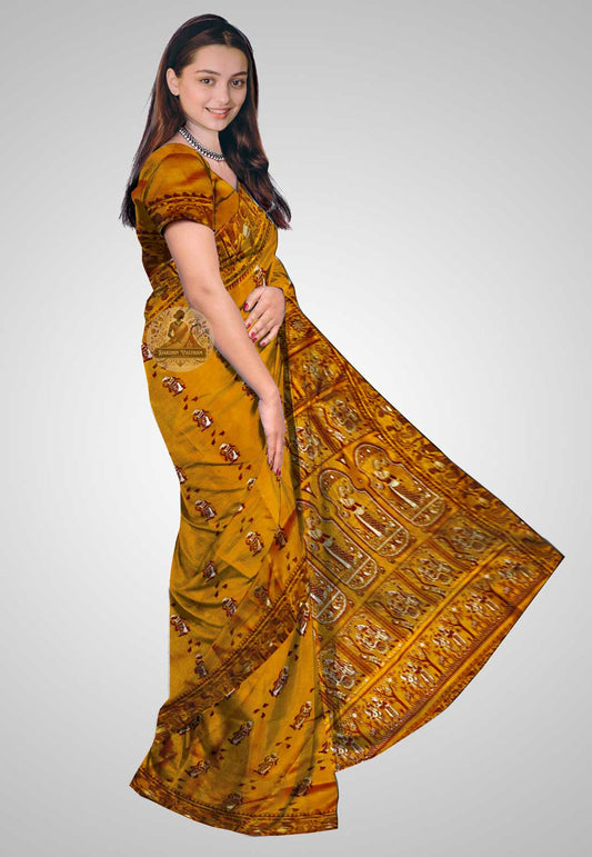Buy Baluchari Silk Saree online – Baluchari Pure Silk Saree side view