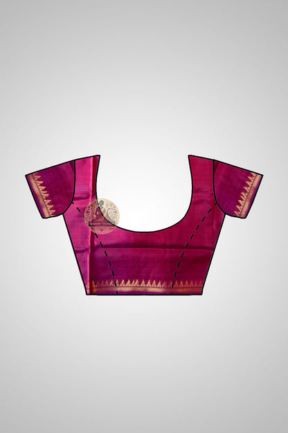 Buy Handloom Katan Silk Saree – close-up of Mulberry silk weave