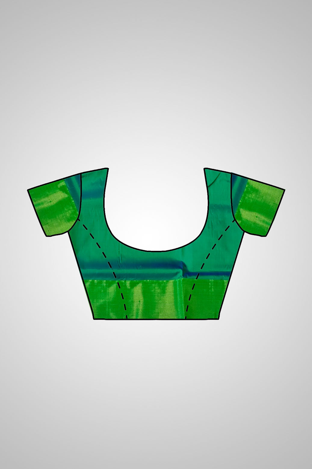 Buy Premium Silk Saree Online – Blouse view with matching artisanal finish