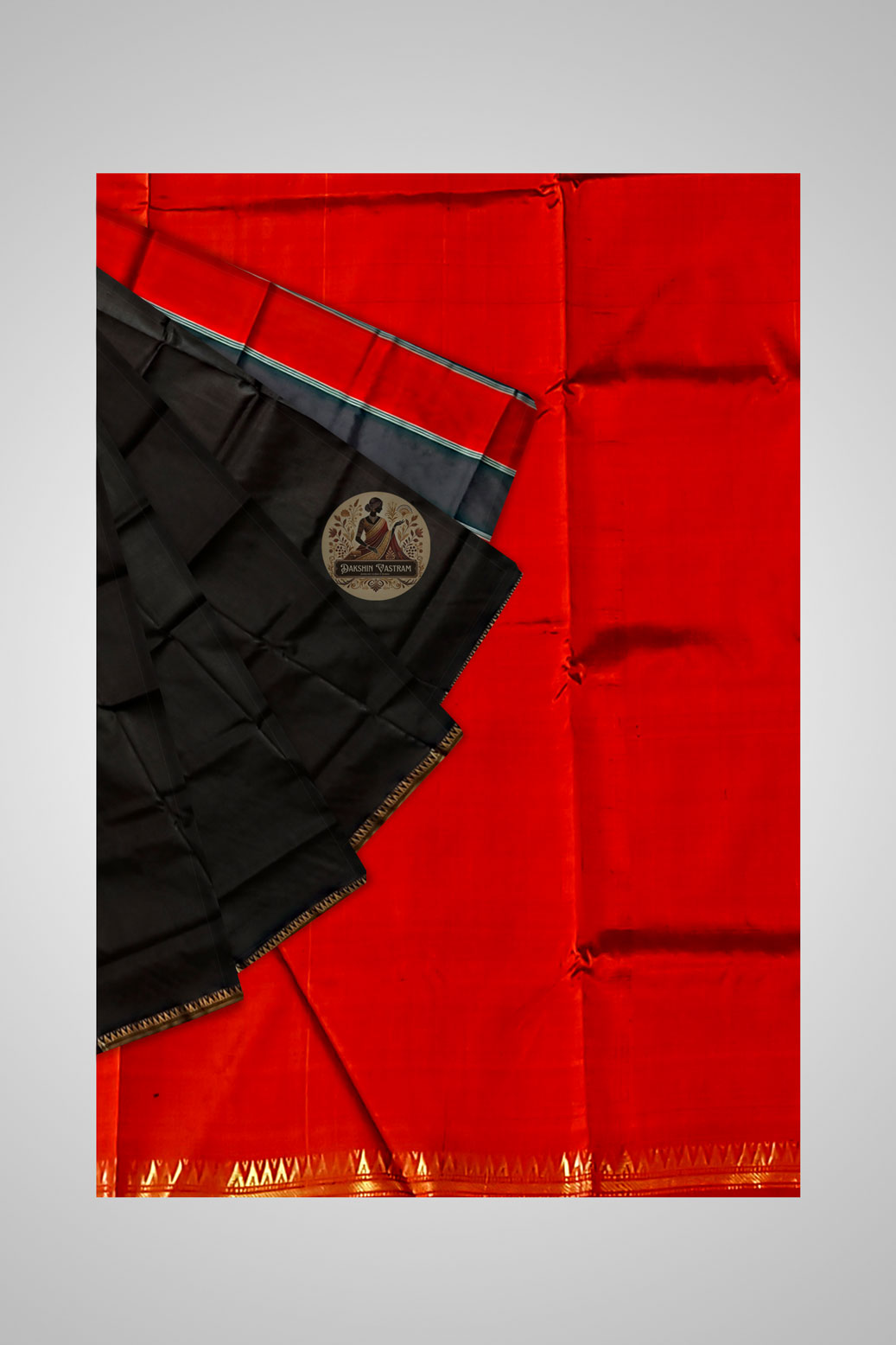 Shop Traditional Silk Saree – Close view of Jori Par craftsmanship