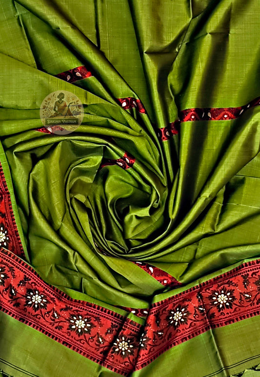 Shop Pure Silk Stole – Front view of handloom silk drape