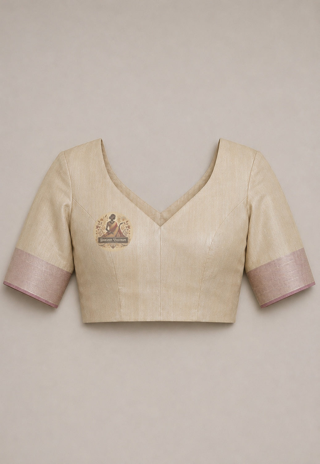 Woman in autumn gold Tussar silk handloom saree styled for a Navratri and Durga Puja celebration — seasonal wild silk elegance, Dakshin Vastram UK