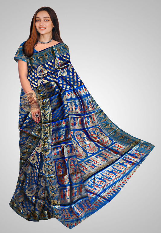 Buy Handloom Swarnachari Silk Saree online – front view