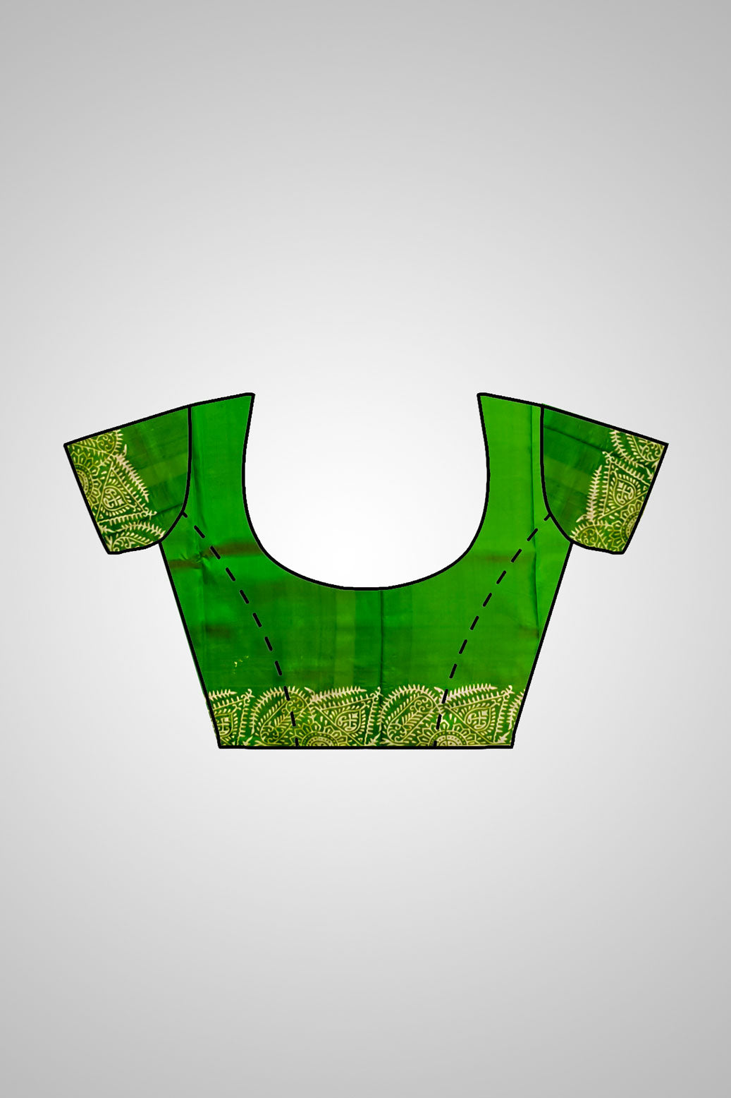 Buy Traditional Bengal Saree – Saree and blouse combination flat lay UK