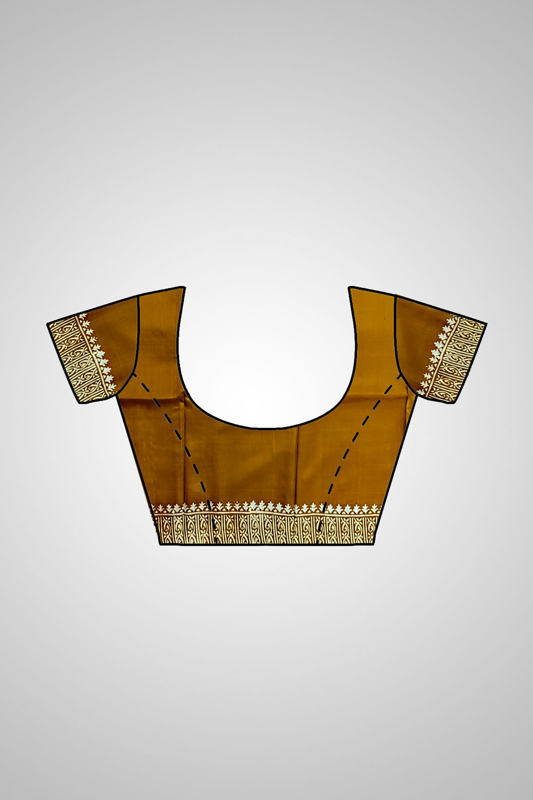 Buy Indian Katan Silk Saree in UK – Saree with blouse piece view