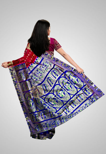 Luxurious handloom saree with soft fabric and refined detailing