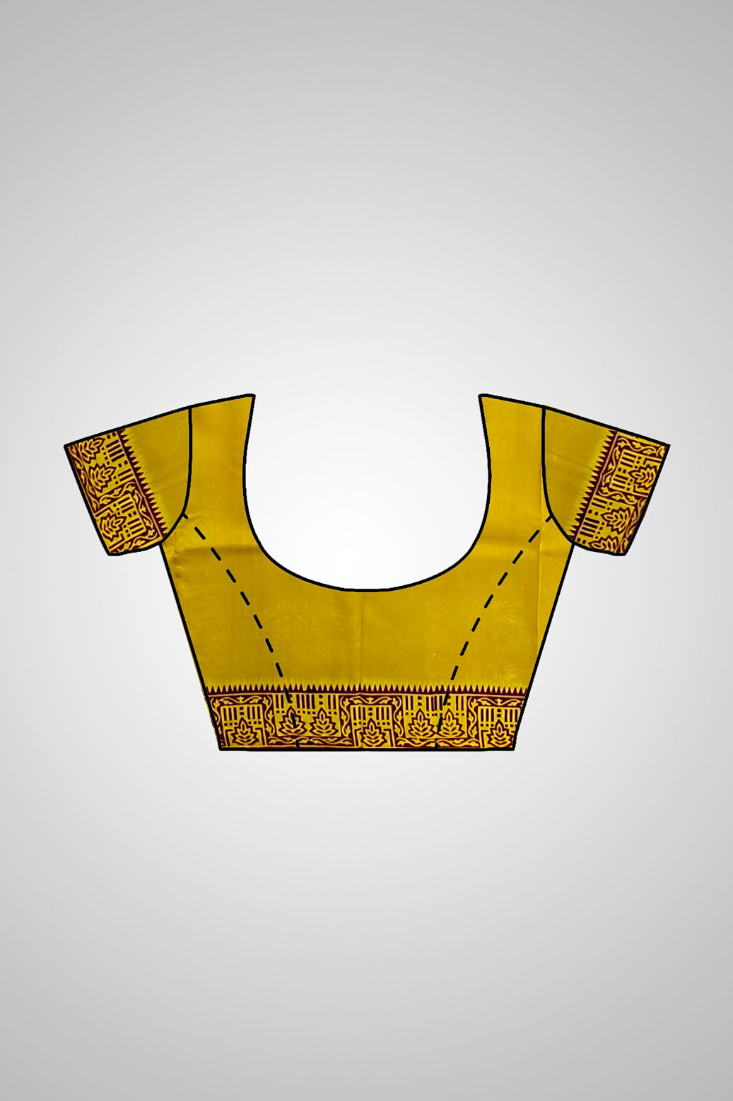 Buy Pure Silk Saree Online UK – Saree with stitched blouse view