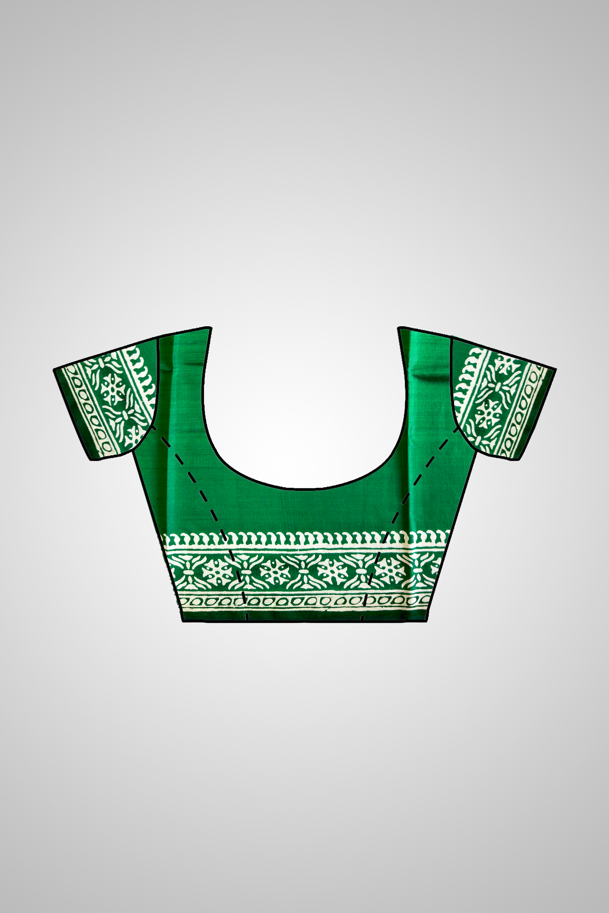 Shop Traditional Silk Saree – Saree with blouse piece styling view