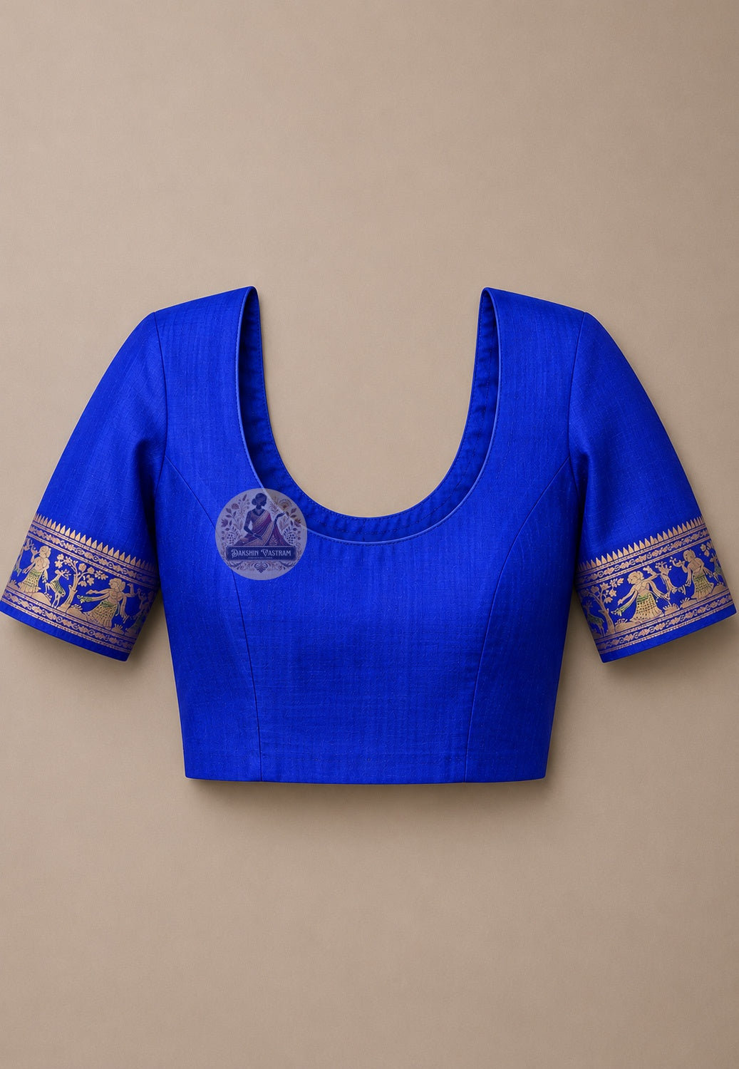 Matching blouse piece included with Swarnachari Silk Saree golden zari handloom bridal Bengal West Bengal