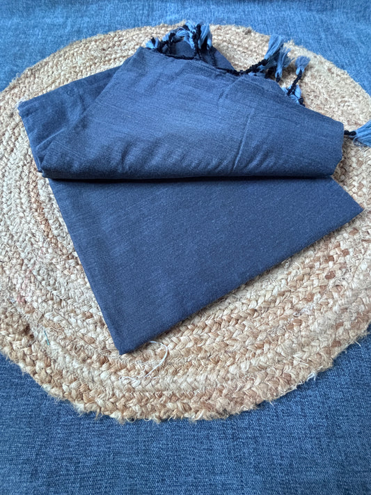 Shop Khadi saree India – Natural cotton saree side drape