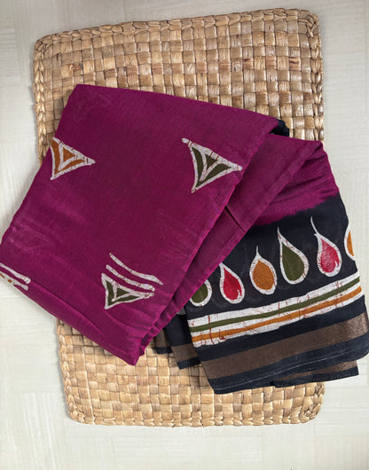 Buy Maheshwari Cotton Saree online – Graceful Maheshwari Cotton Saree full saree view