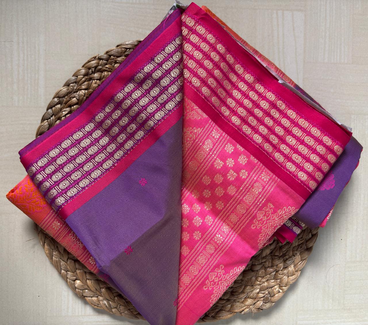 Buy Soft Semi Silk Saree online – Soft Semi Silk Saree blouse