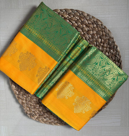 Buy Soft Semi Silk Saree online – Soft Semi Silk Saree full saree view