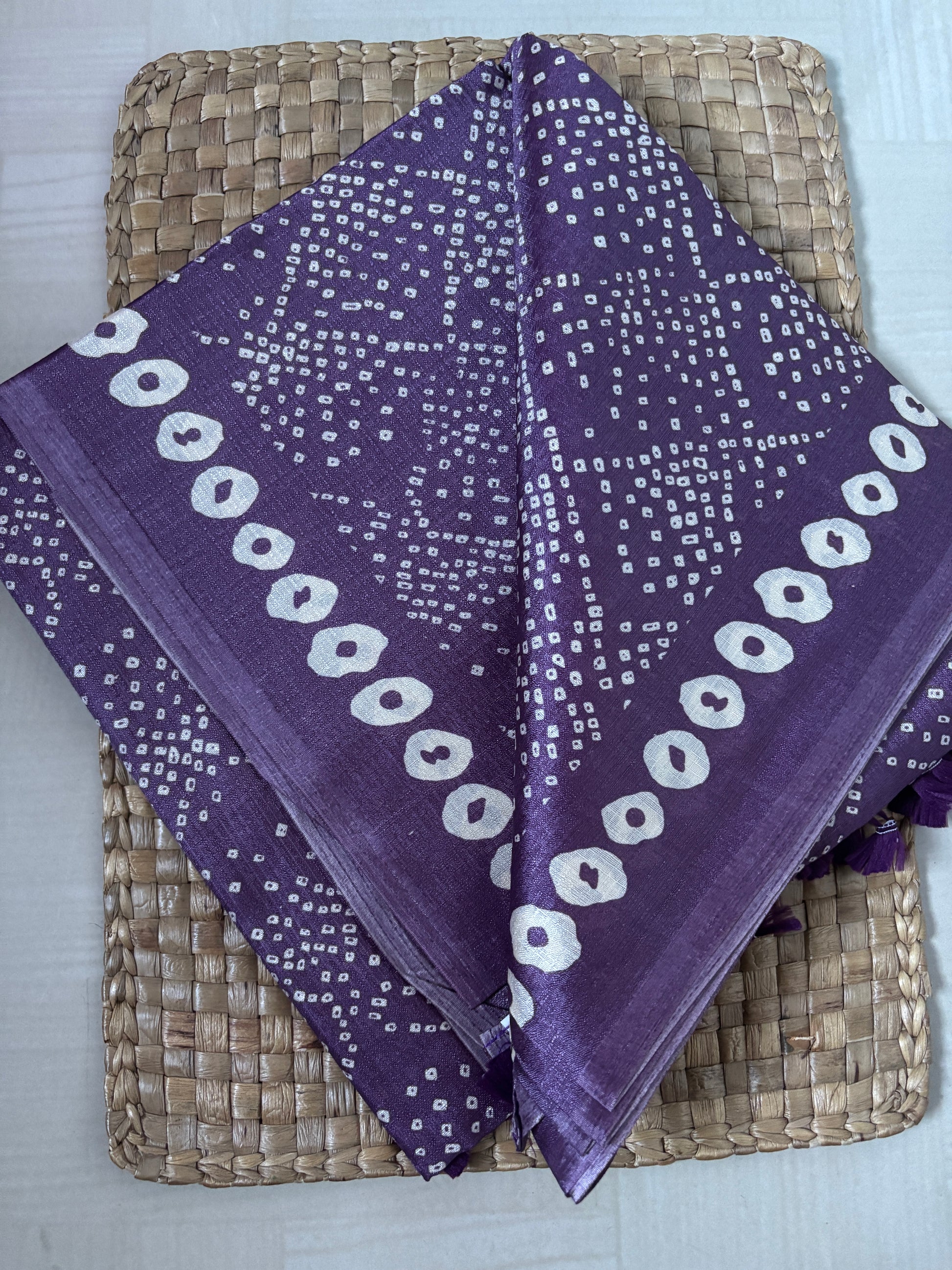 Buy Art Silk Saree online – Purple Art Silk Saree full view