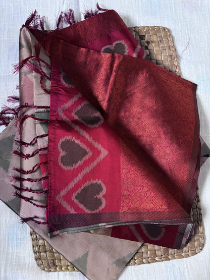 Buy Indian Silk Saree – Blouse and saree styled for formal wear