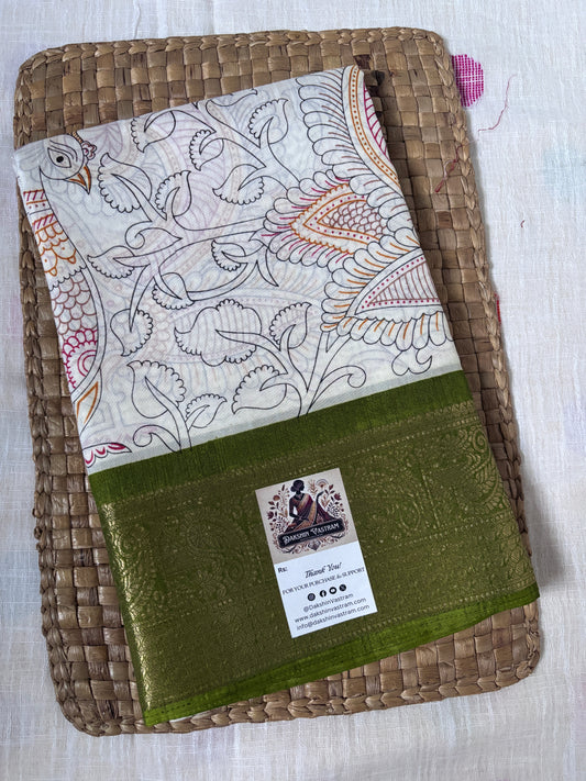 Buy Dola Silk Saree Online – Front view showing soft woven texture