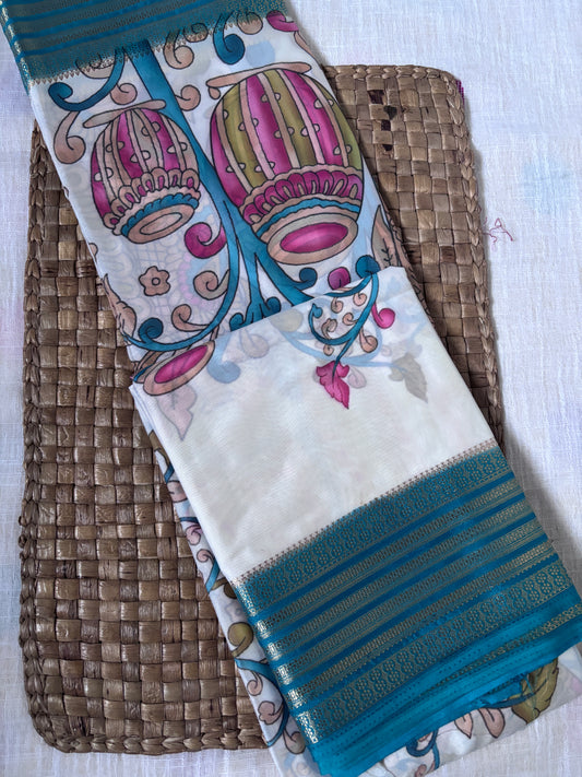 Shop Mysore Sarees Online – Side profile showcasing classic drape