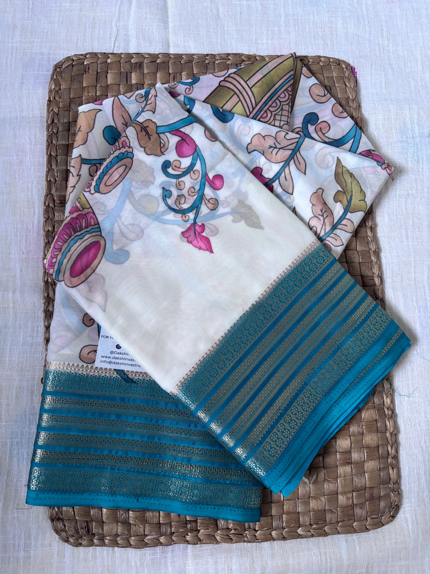 Buy South Indian Silk Saree – Close-up showing silk weave texture