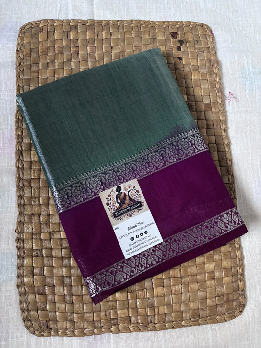 Buy Tissue Silk Saree online – Delicate handwoven saree front view