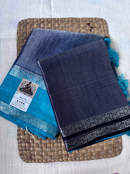 Buy Handloom Tissue Sarees – View of lightweight silk craftsmanship