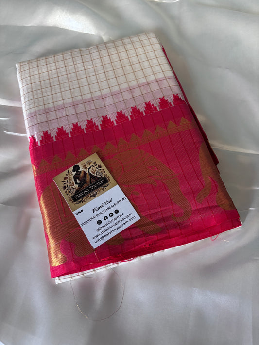 Buy Dola Silk Saree online – Front view highlighting elegant drape