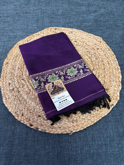 Buy Pure Silk Stole online – Mulberry silk stole front view