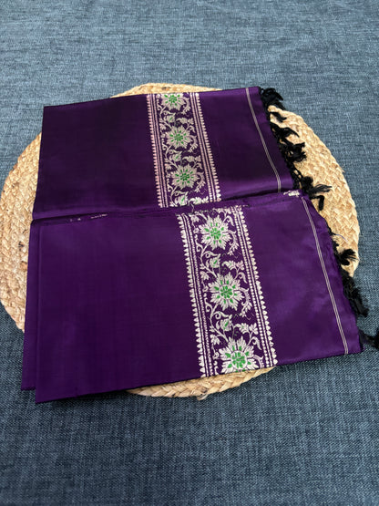 Shop Mulberry Silk Scarf online – Elegant silk scarf drape view