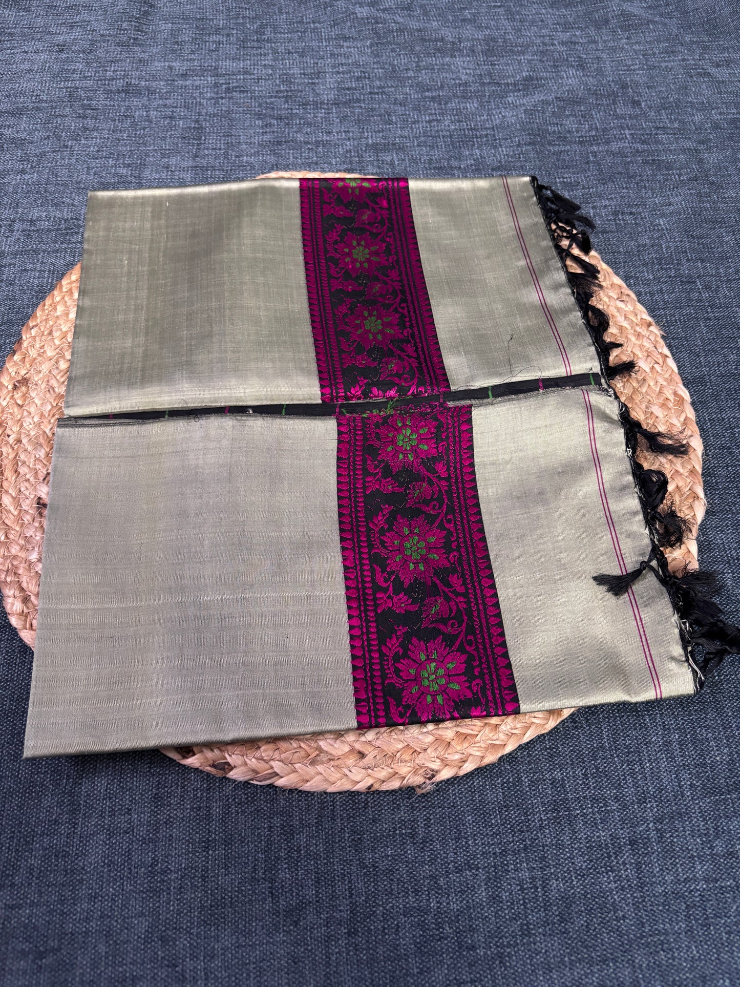 Buy Pure Silk Shawl online – Mulberry silk shawl styling view