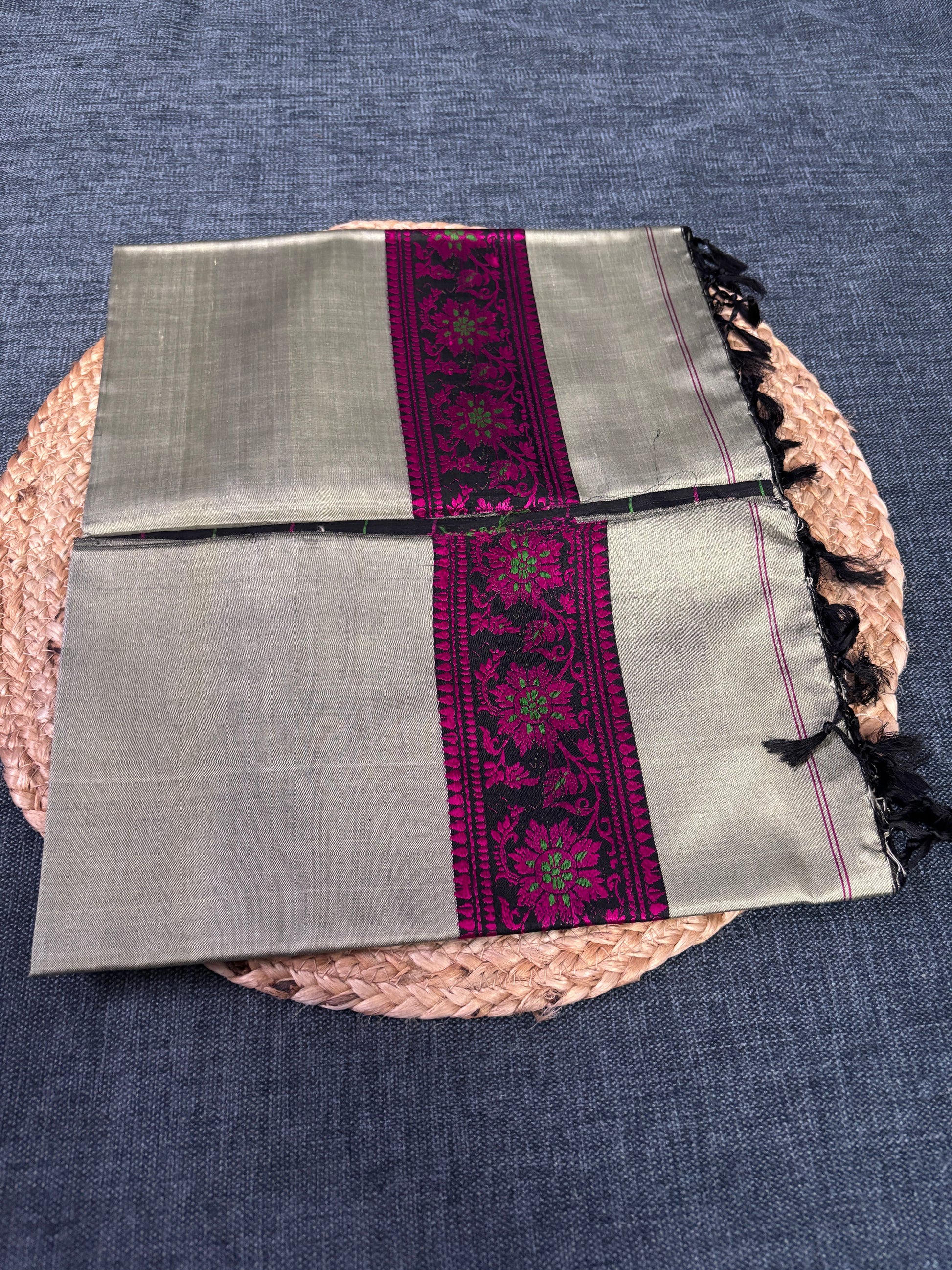 Buy Pure Silk Shawl online – Mulberry silk shawl styling view