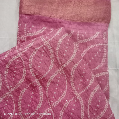 Sequins Silk Saree | Crafted from a blend of cotton and silk