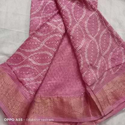 Sequins Silk Saree | Crafted from a blend of cotton and silk