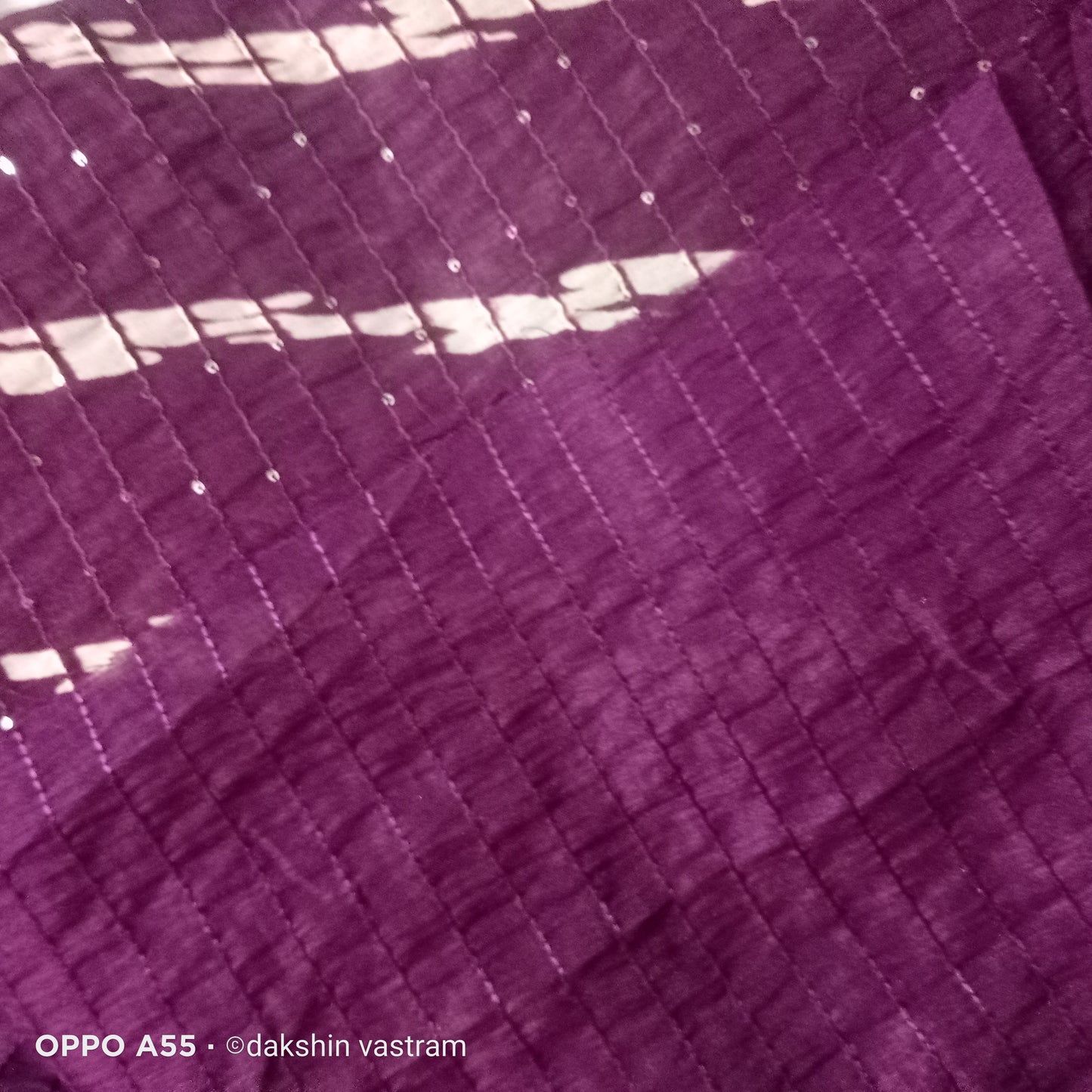 Sequins Silk Saree | This Sequins Silk Saree is crafted from organic cotton