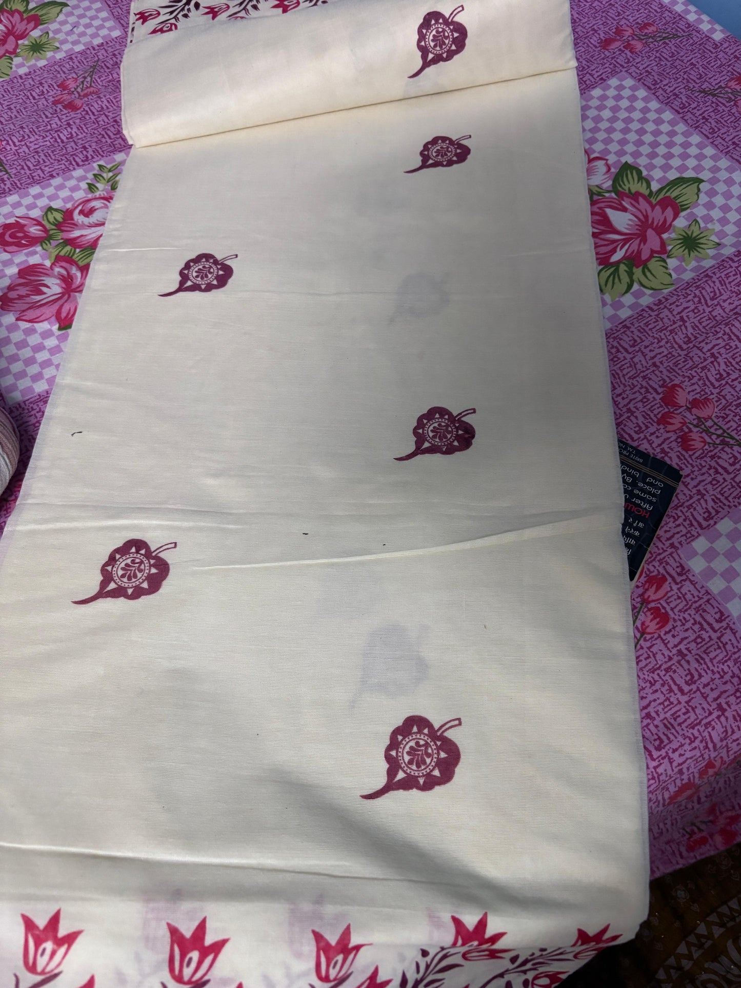 Kasavu Saree | Organic Cotton Handloom Kasavu Saree from India