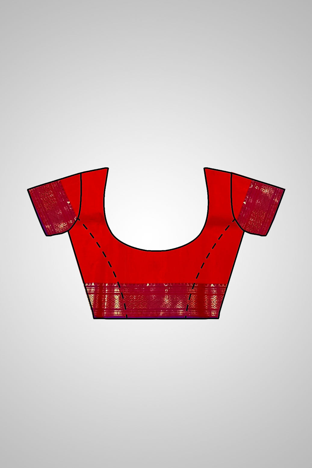 Pure Silk Saree online – Blouse and fabric craftsmanship view